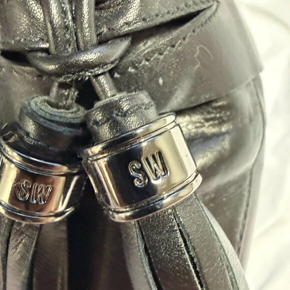 Stuart Weitzman Heeled Booties Boots with Toe Tassels - Women's Size 7.5 - Picture 5 of 12